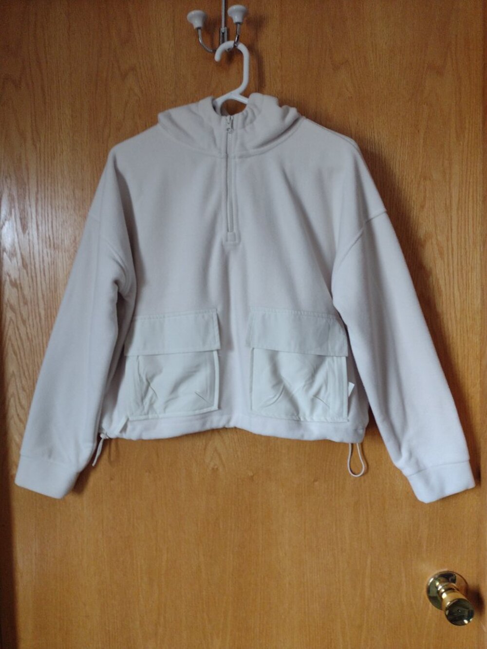 Mono B Fleece 1/2 Zip Hoodie Size Medium
